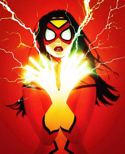 Superhero Woman Energy Powers Print Poster