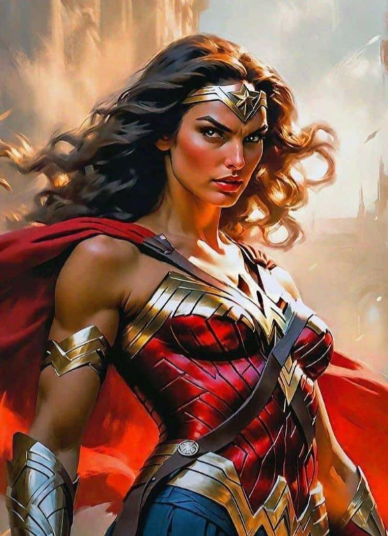 Superhero Woman Costume Crown 1 Print Poster
