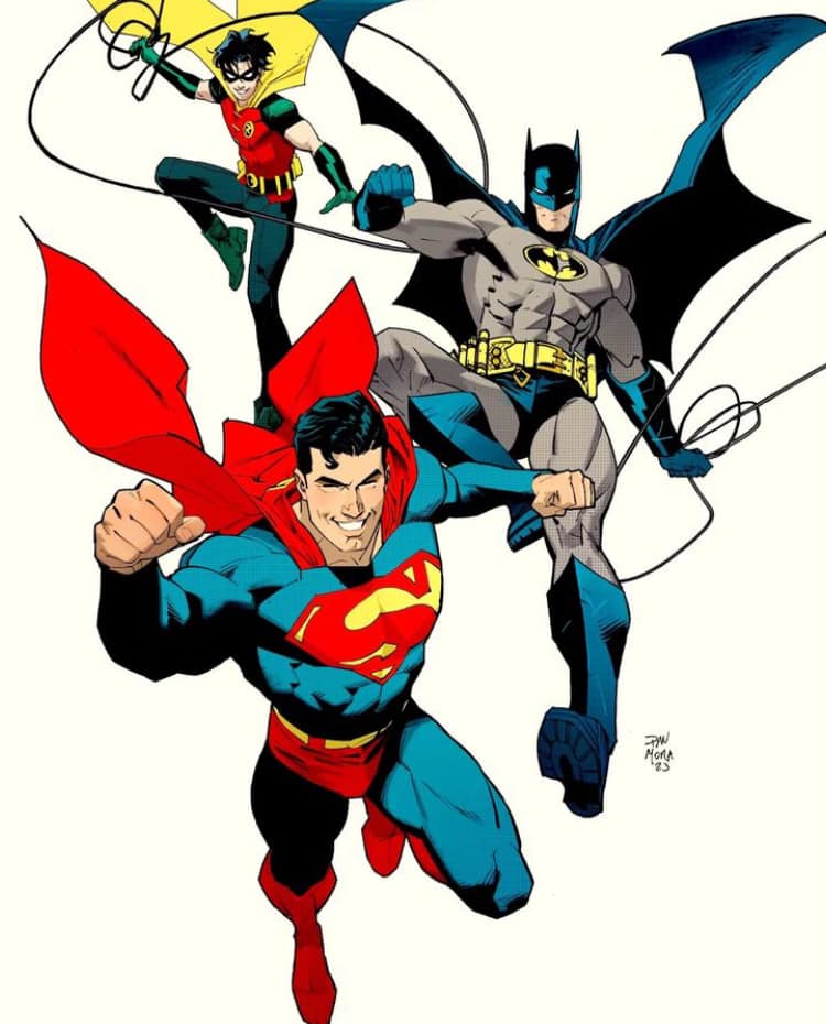 Superheroes Action Comic Print Poster