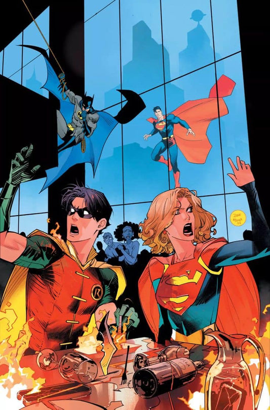 Superheroes Action Scene (2) Print Poster