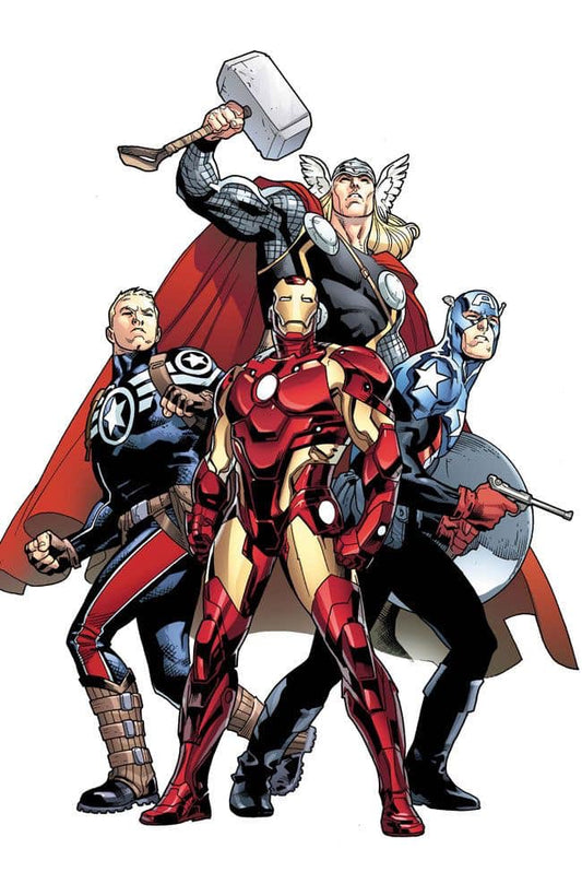 Superheroes Avengers Team Print Poster
