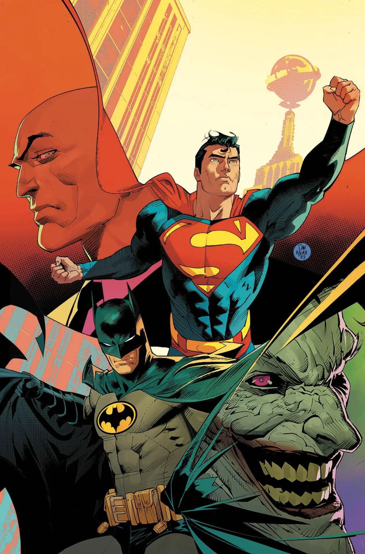Superheroes Batman Superman Villains Comic Print Poster