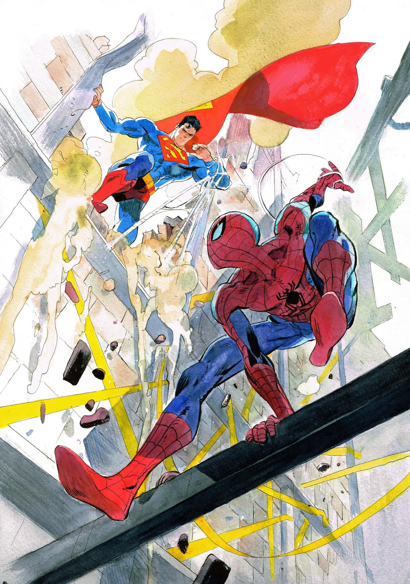 Superheroes Battle Cityscape (3) Jigsaw Puzzle