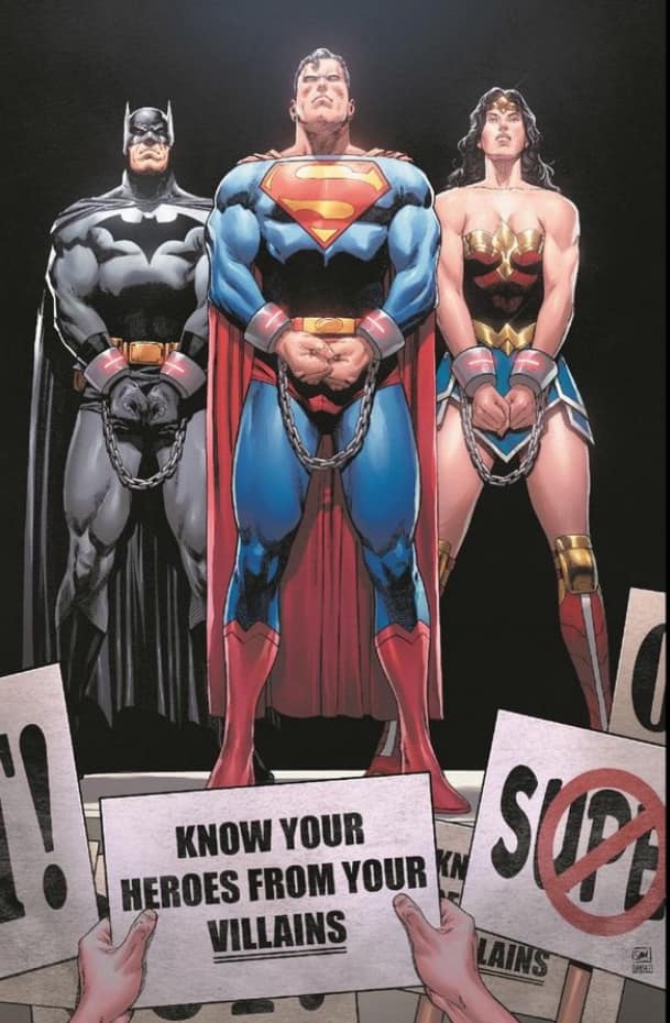 Superheroes Chained Rebellion Jigsaw Puzzle