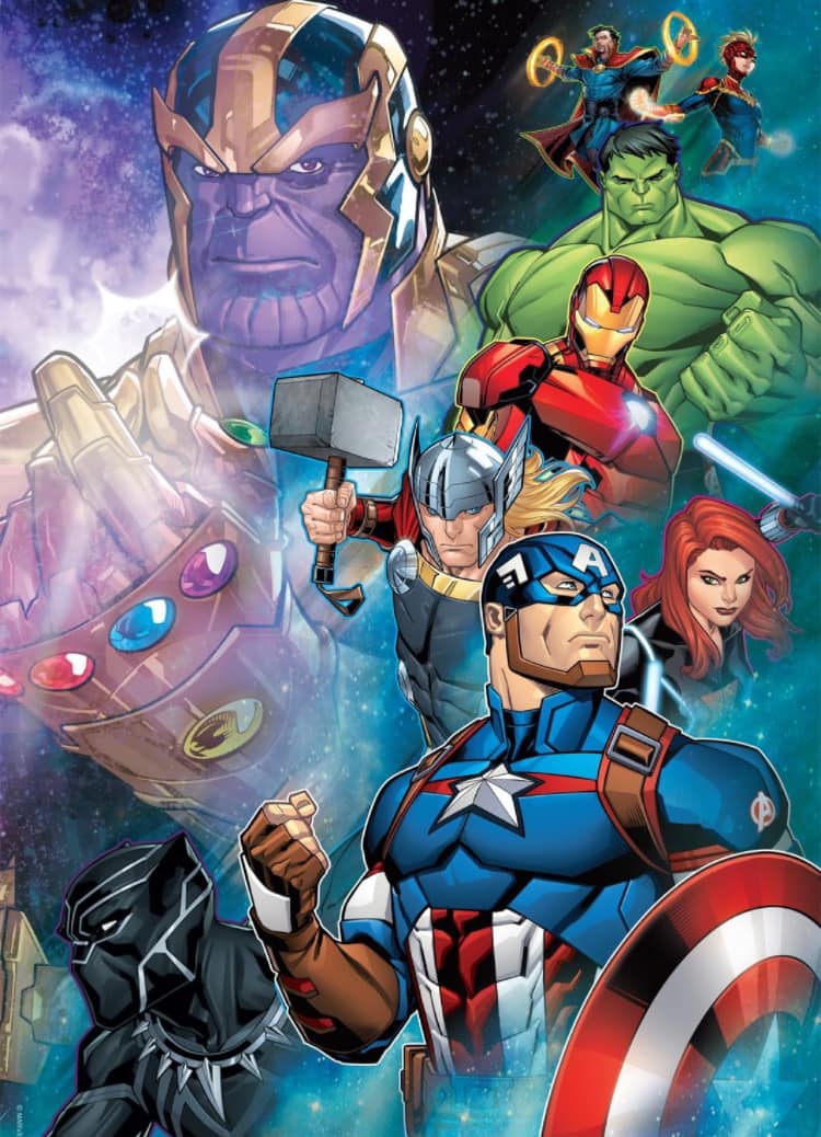 Superheroes Collage Marvel Print Poster