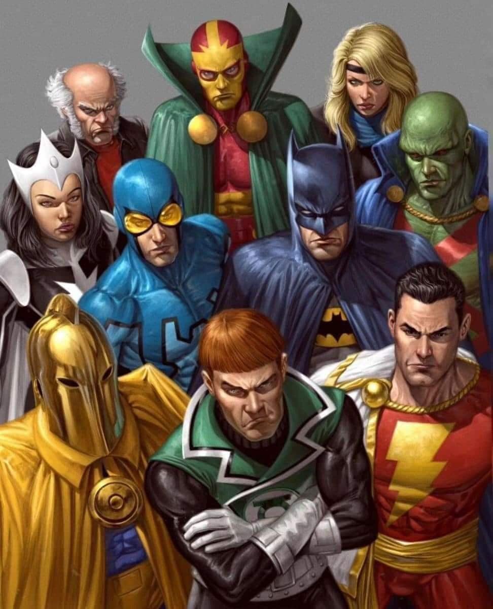 Superheroes Group Portrait (3) Jigsaw Puzzle