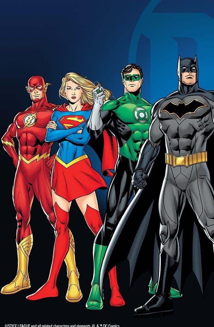 Superheroes Team Dc Print Poster