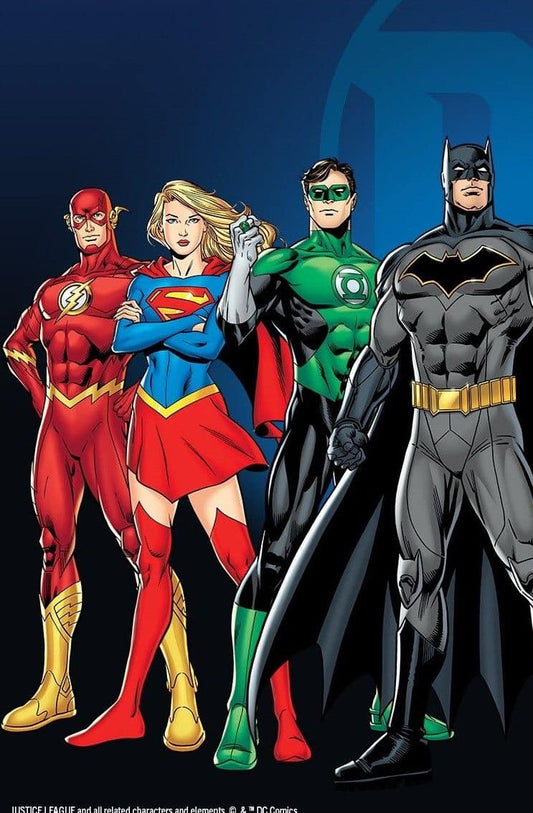 Superheroes Team Dc Print Poster