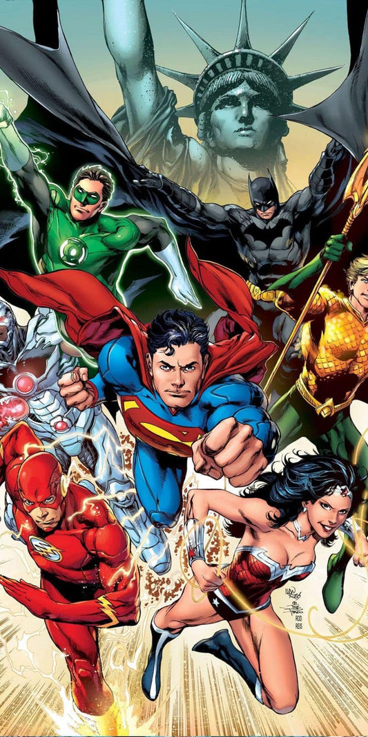 Superheroes Vs Liberty Print Poster