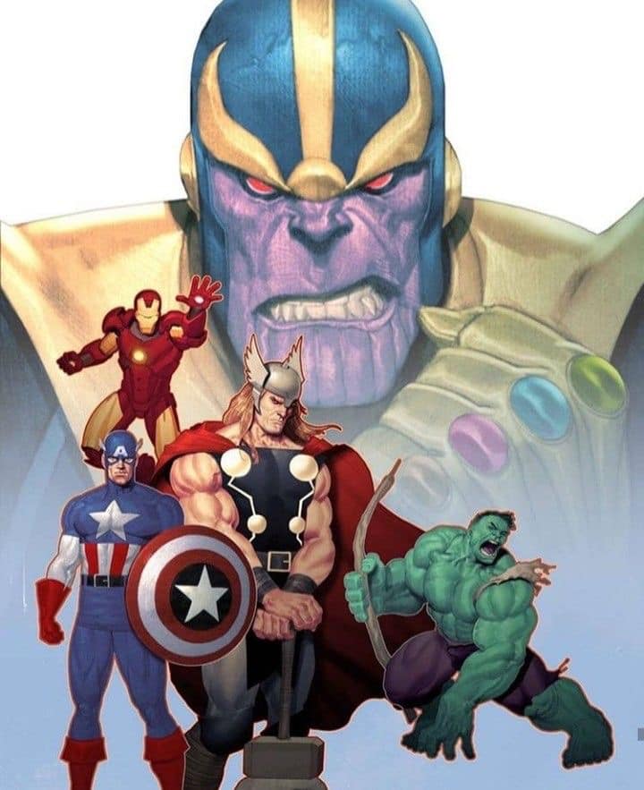Superheroes Vs Thanos Jigsaw Puzzle