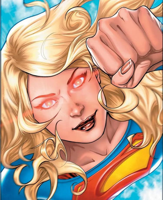 Superheroine Fist In Air Print Poster