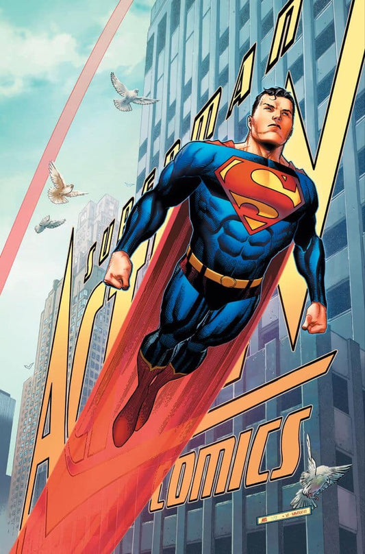Superman Action Comics Flight Print Poster