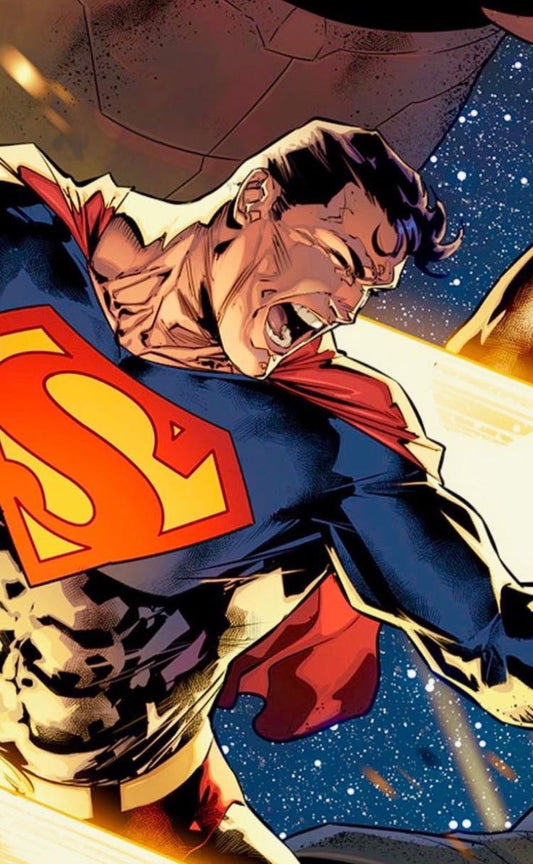 Superman Action Portrait (2) Print Poster