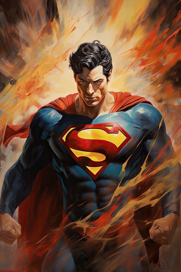 Superman Action Portrait Jigsaw Puzzle