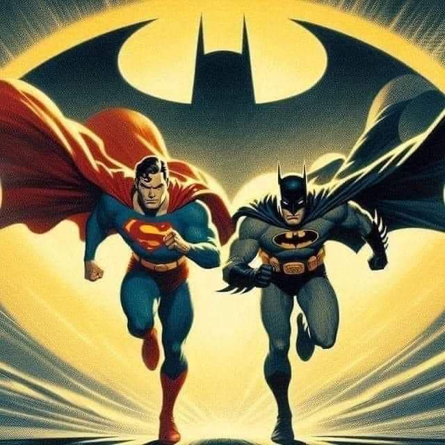 Superman Batman Action Artwork Jigsaw Puzzle