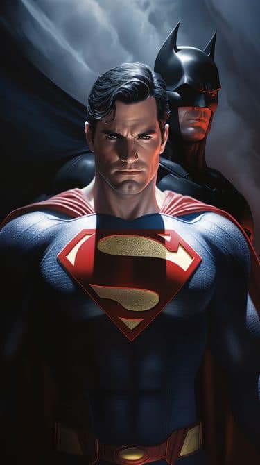 Superman Batman Hero Duo Print Poster