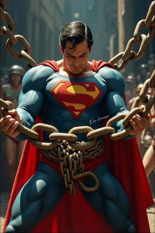 Superman Chained Scene Print Poster