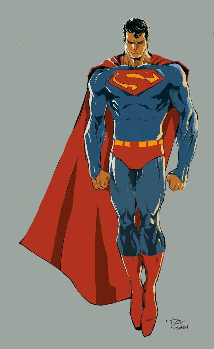 Superman Character Artwork 2021 Print Poster