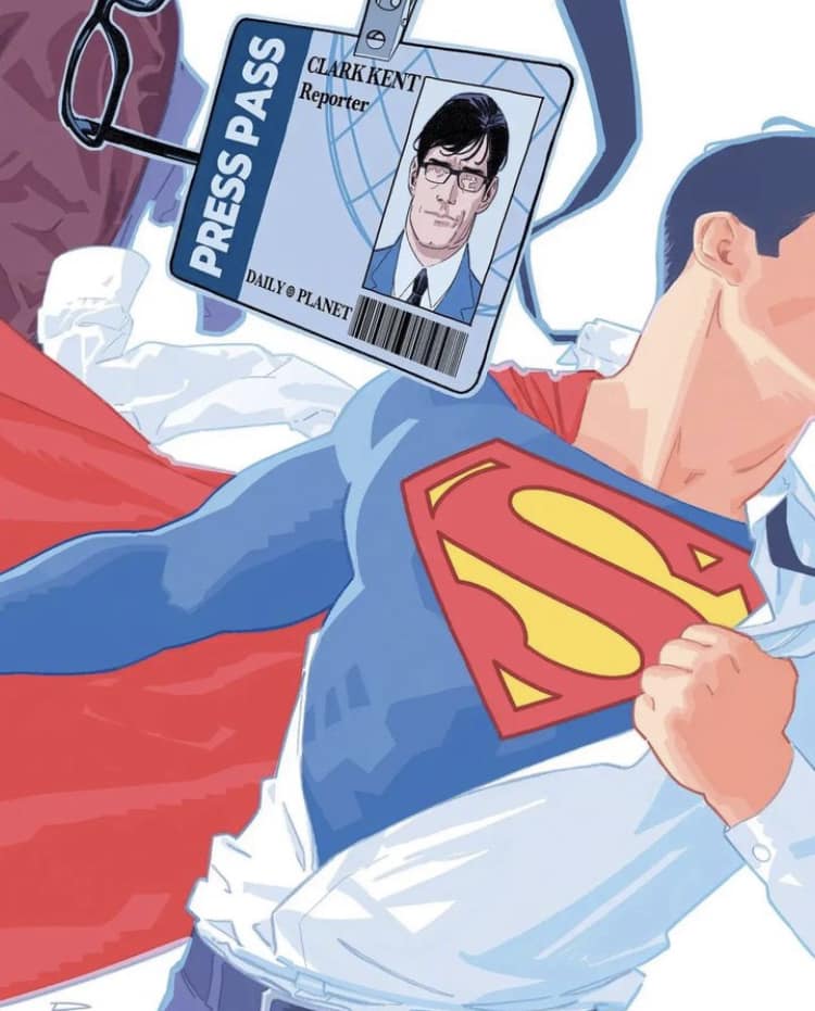 Superman Clark Kent Press Pass Print Poster