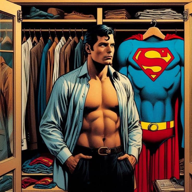 Superman Closet Reveal Print Poster