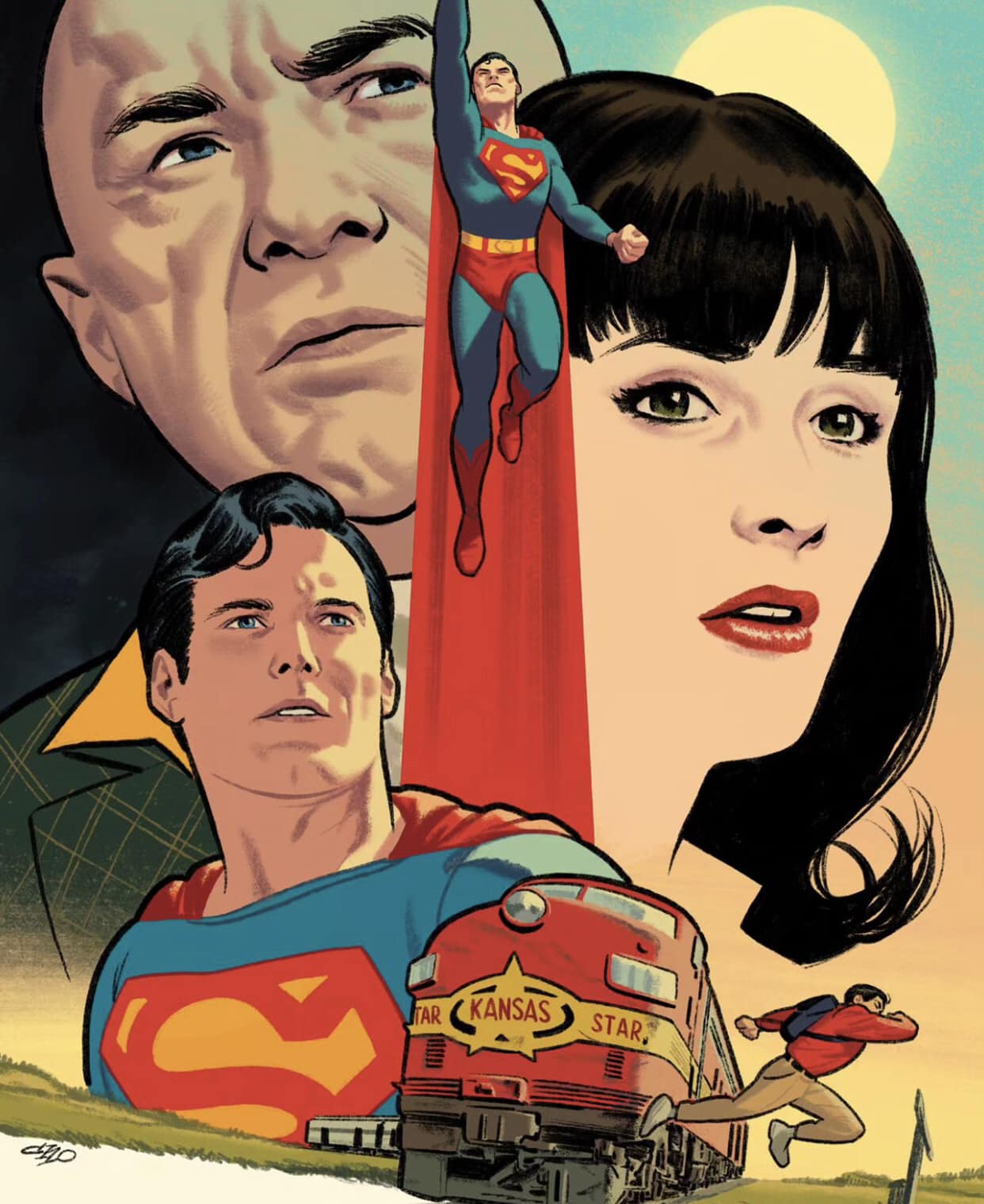 Superman Comic Art Characters Print Poster