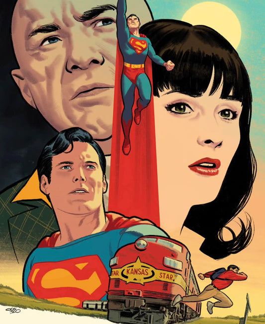Superman Comic Art Characters Print Poster
