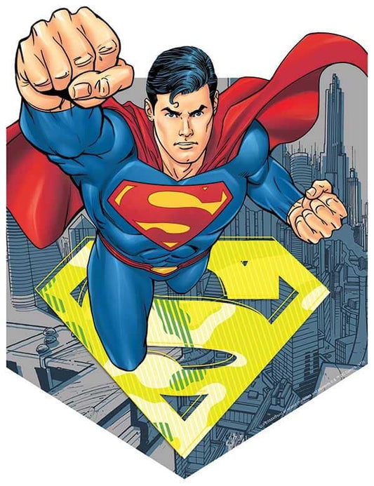 Superman Flying Comic Art Print Poster