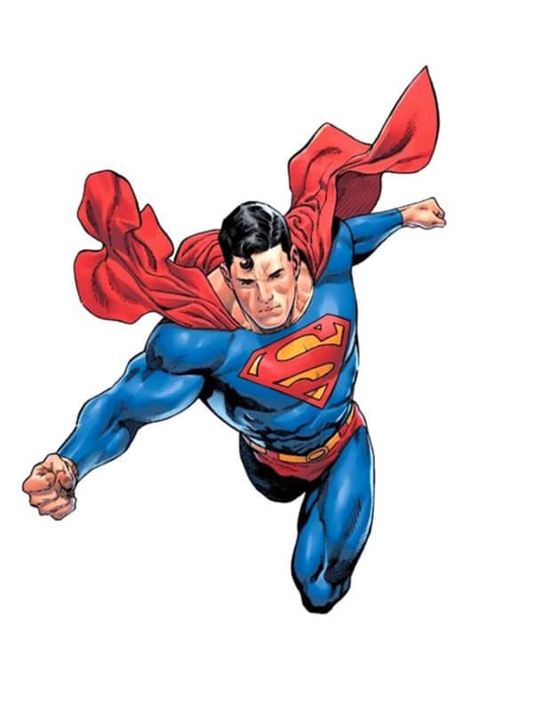 Superman Flying Illustration (2) Print Poster