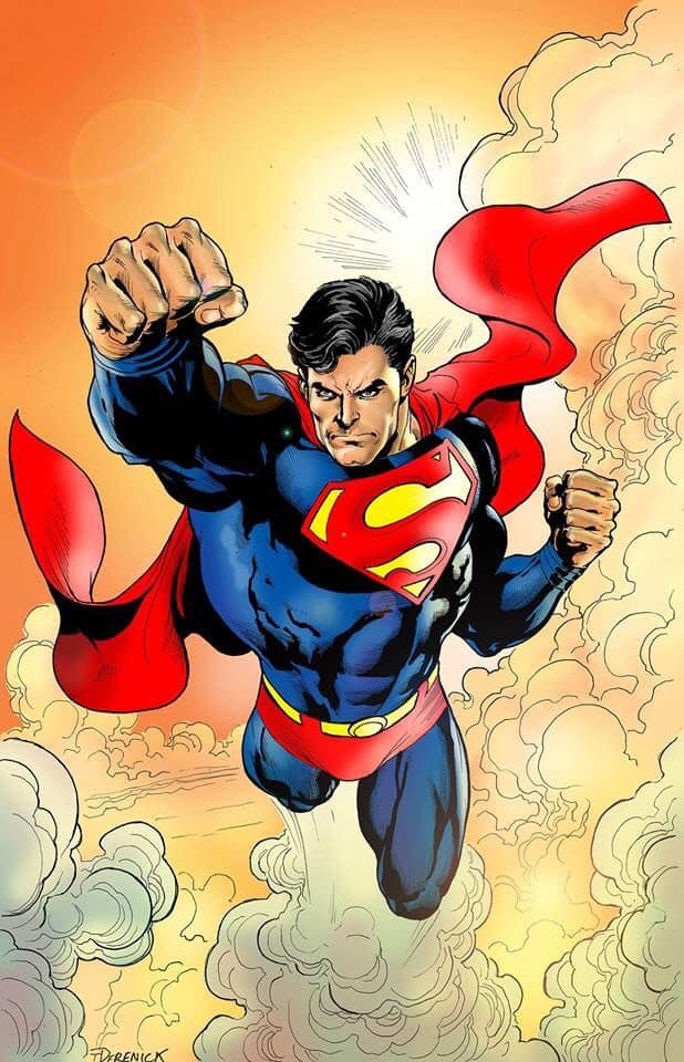 Superman Flying Strength Print Poster