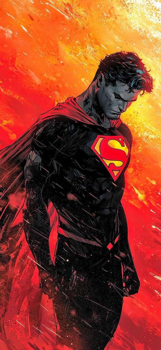 Superman Hero Portrait Print Poster