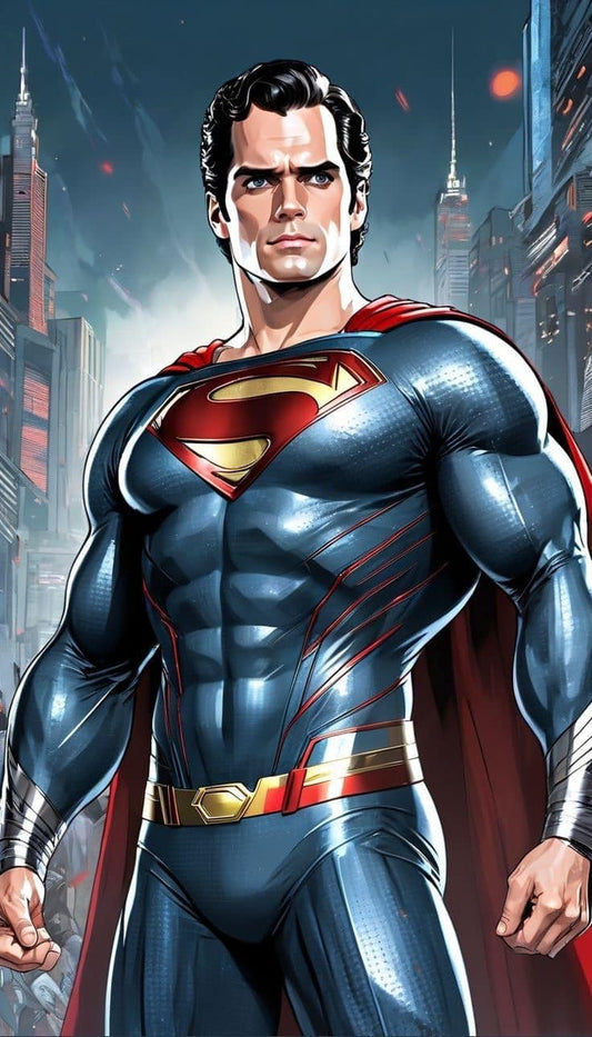 Superman Hero Portrait (3) Print Poster