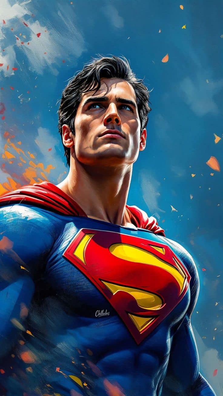 Superman Hero Portrait (5) Print Poster