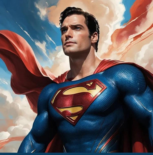 Superman Hero Portrait (7) Print Poster