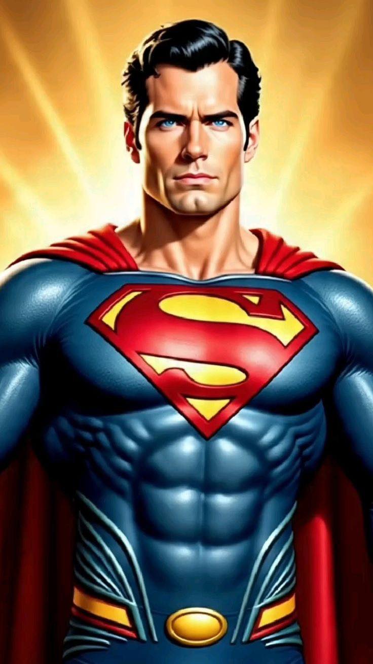 Superman Hero Portrait (8) Print Poster