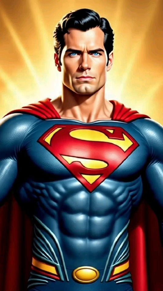 Superman Hero Portrait (8) Print Poster