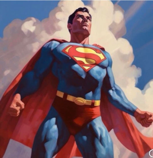 Superman Hero Pose (2) Print Poster