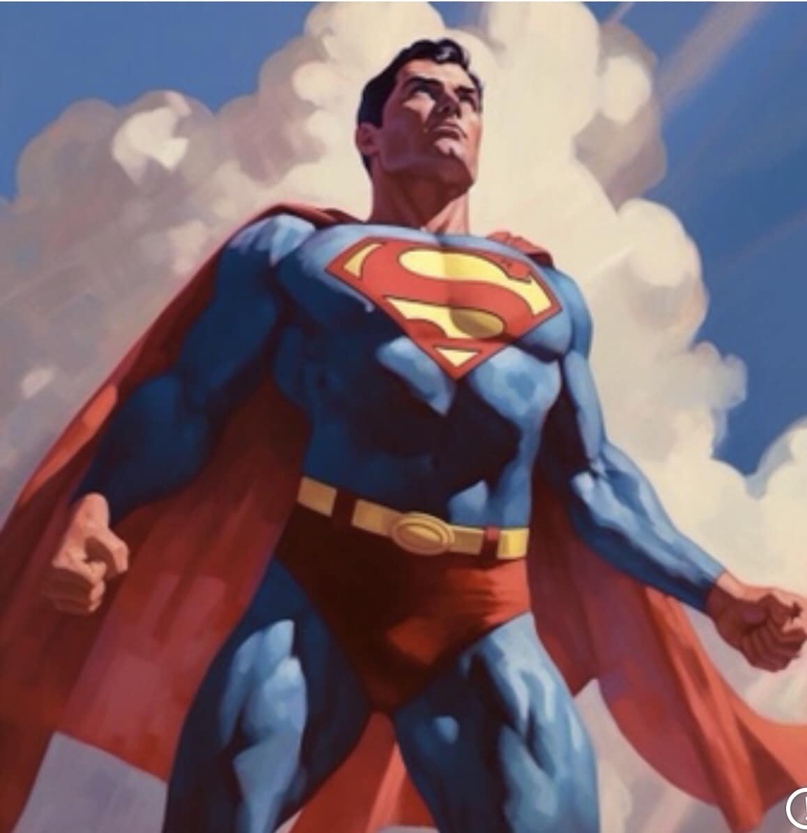 Superman Hero Pose (2) Jigsaw Puzzle