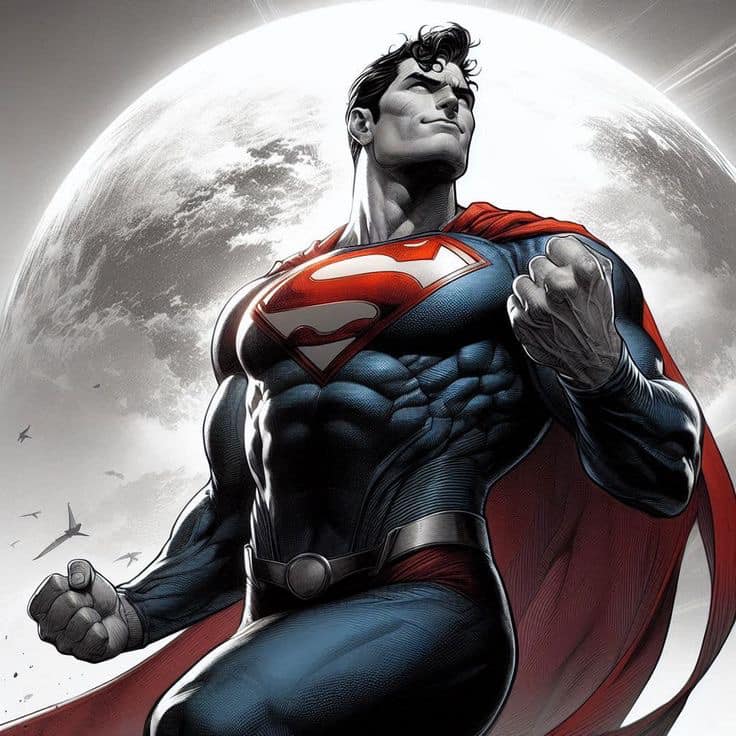Superman Hero Pose (5) Jigsaw Puzzle