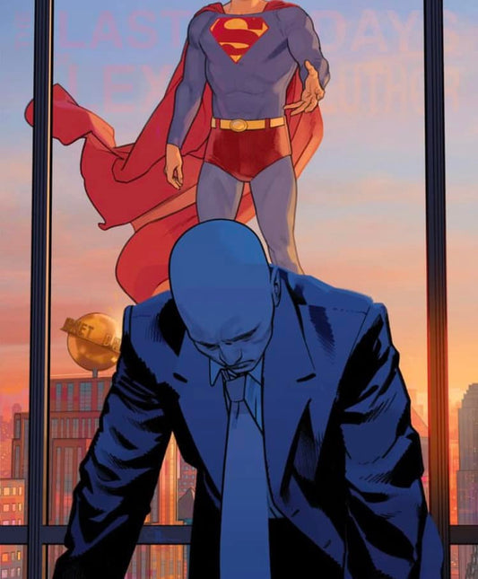 Superman Hero Vs Villain Confrontation Print Poster