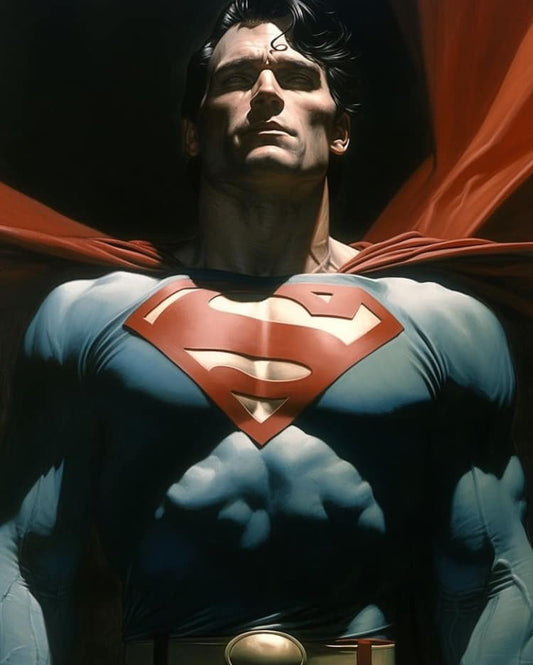 Superman Heroic Portrait (2) Print Poster