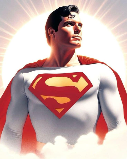 Superman Heroic Portrait (3) Print Poster