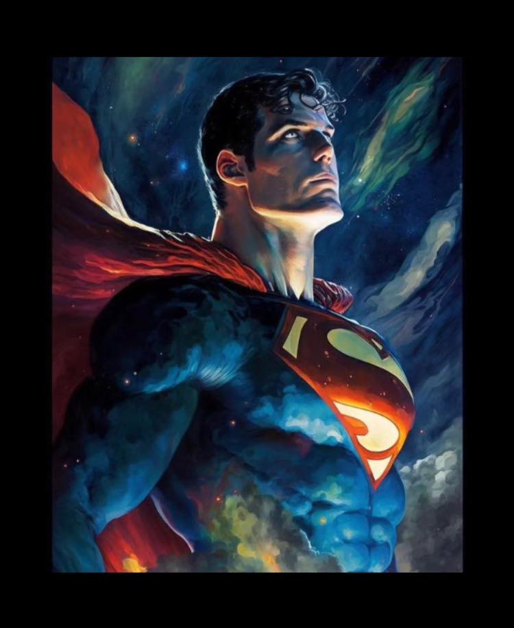Superman Heroic Portrait Jigsaw Puzzle