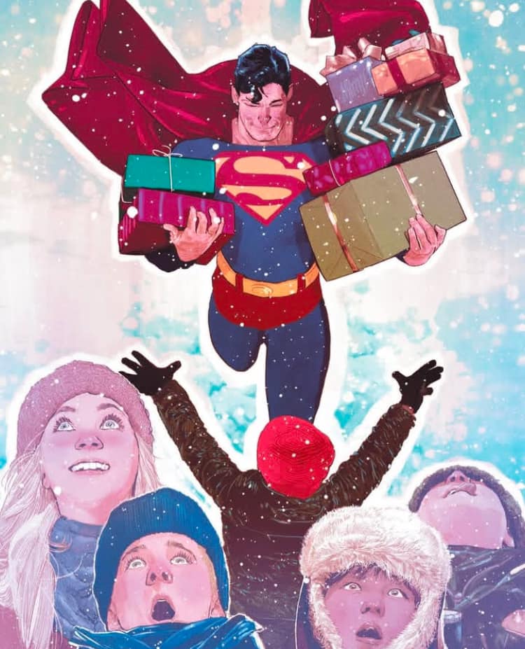 Superman Holiday Gift Giving Jigsaw Puzzle