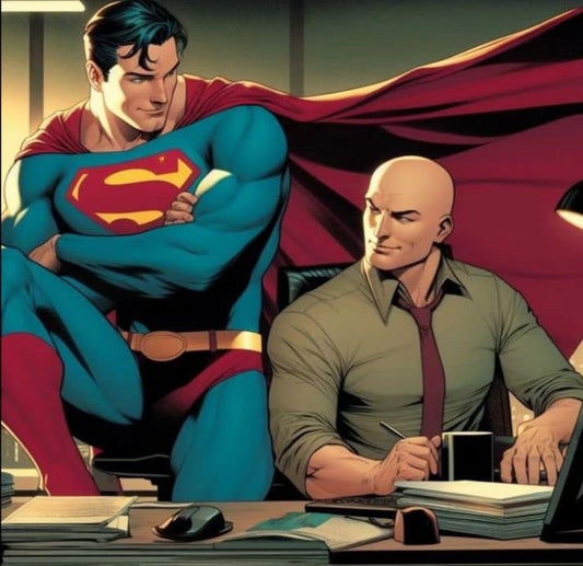 Superman Lex Luthor Office Dialogue Print Poster