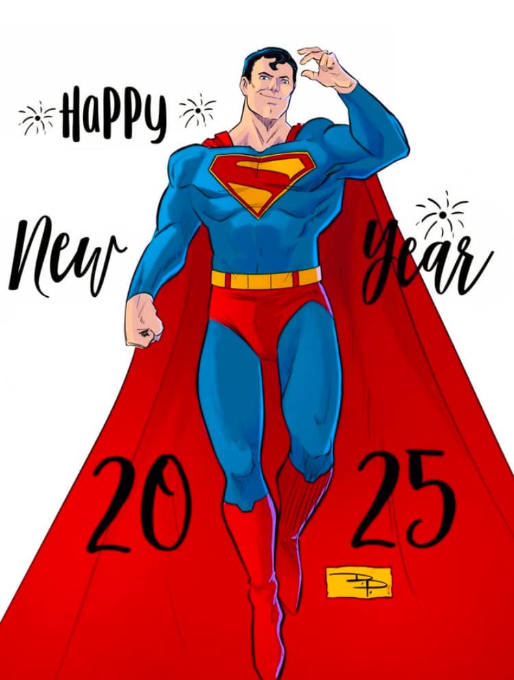 Superman New Year 2025 Print Poster