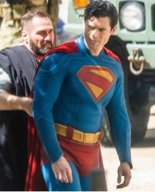 Superman On Set Print Poster