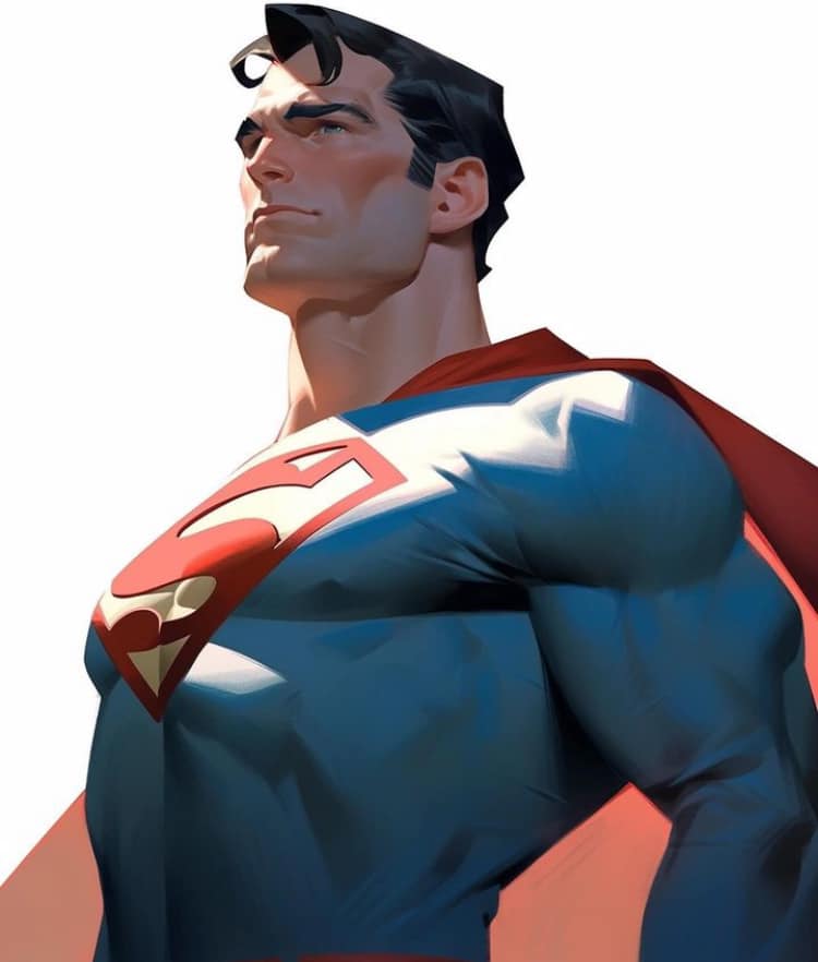 Superman Portrait Print Poster