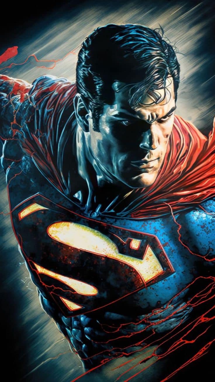 Superman Portrait Action Art Jigsaw Puzzle