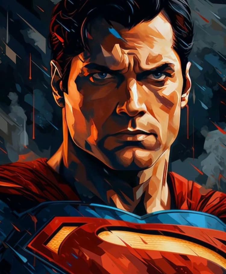 Superman Portrait Artistic Rendering (3) Jigsaw Puzzle