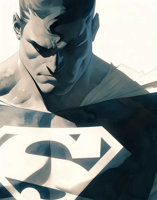 Superman Portrait Artistic Rendering (4) Print Poster